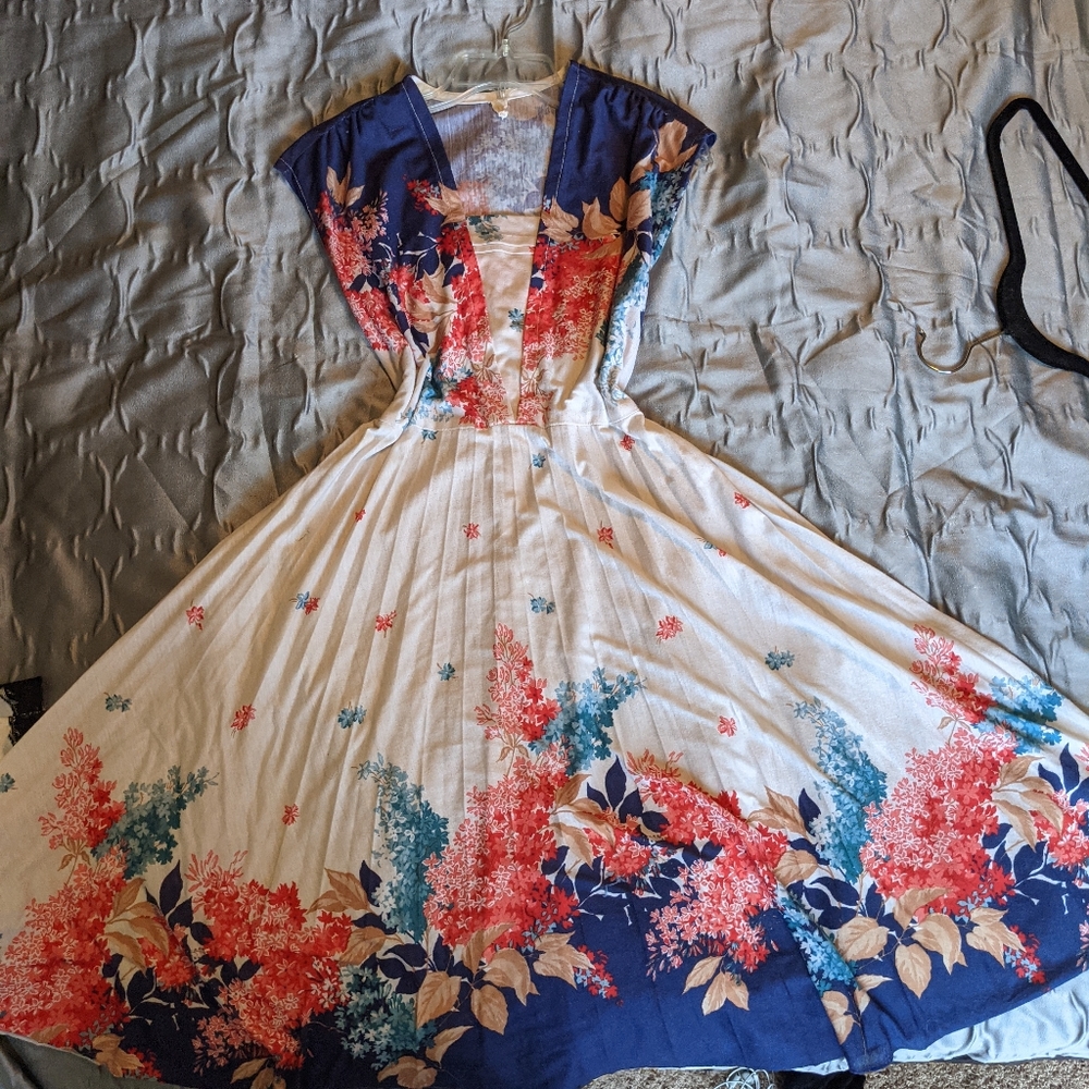 Vintage Floral Dress